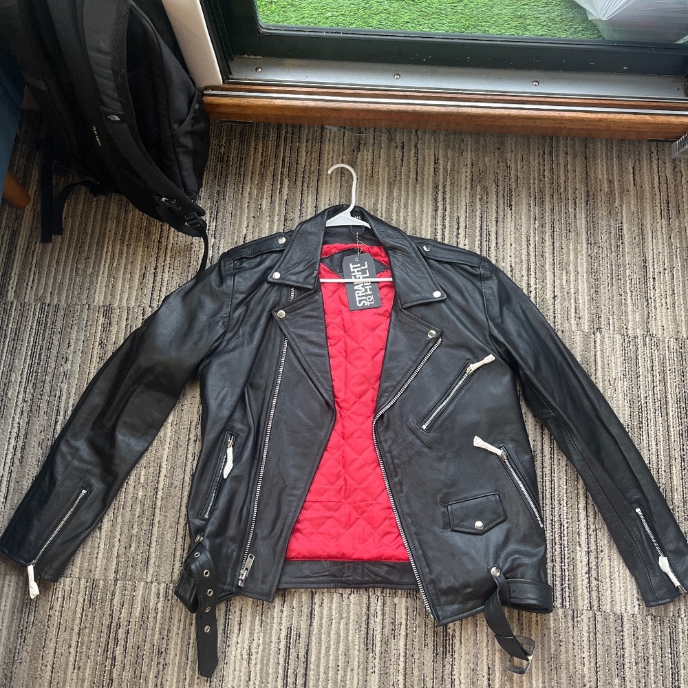 Straight to Hell leather jacket